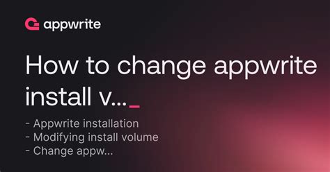 In your. . Appwrite install